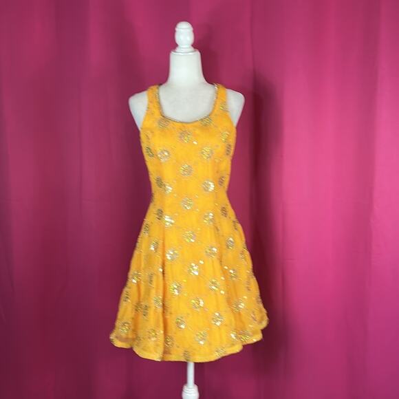 Vintage Dresses & Skirts - Vintage 90s Rivars sequin starburst fit and flare cocktail party dress, 9 or 10